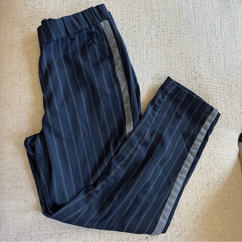 Pin Stripes navy blue Trousers